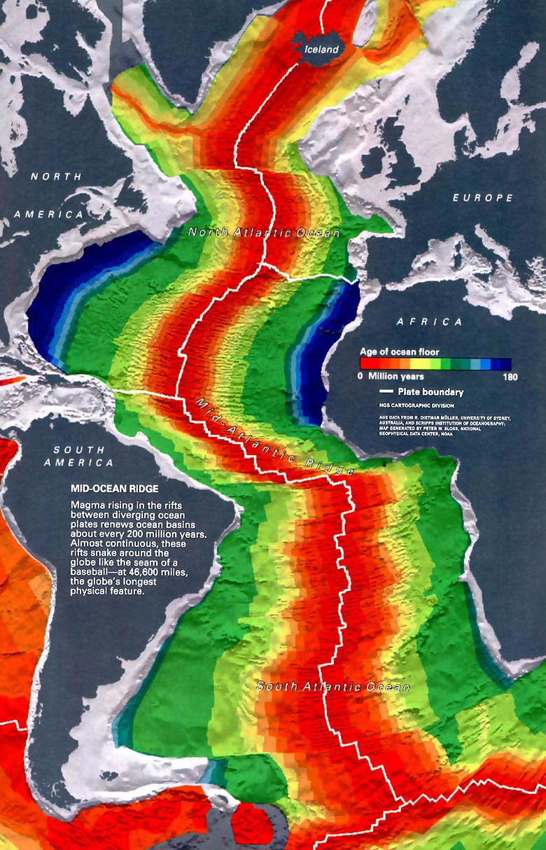 Atlantic Ocean ridge basalts